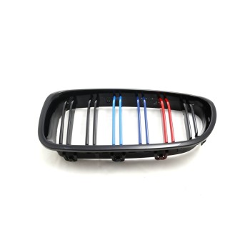 Καρδιές μάσκας για BMW F10 / F11  (2010+) με διπλή γρίλια - tri color - 2τμχ.