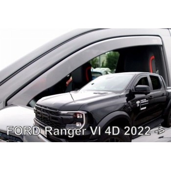 Ανεμοθραύστες για Ford Ranger (2022+) - 2τμχ. εμπρός και πίσω