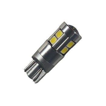 Led λάμπα τύπου T10 με 10 led 3030 και προτζέκτορα - CANBUS - 1τμχ.