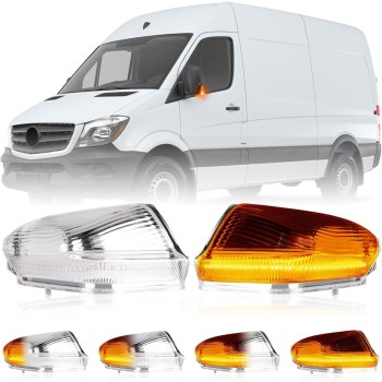 Τρεχούμενα led φλας για καθρέφτες για Mercedes Sprinter / VW Crafter (2006-2021) chrome - 2τχμ.