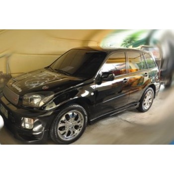 Φανάρια εμπρός για Toyota Rav4 (2001-2005) - μαύρα , με λάμπες (Η1) - σετ 2τμχ.