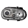 Φανάρια εμπρός angel eyes για Vw Golf IV R32 - chrome , χωρίς λάμπες (Η7) - σετ 2τμχ.