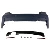 Πίσω προφυλακτήρας για BMW F30 με μονό diffuser - M pack design με ανοίγματα για parktronic