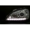 Φανάρια εμπρός led για Mercedes ML W163 (2002-2005) , χωρίς λάμπες (Η7) - σετ 2τμχ.