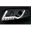 Φανάρια εμπρός led lightbar για Audi A6 4F (2004-2008) - chrome , με λάμπες (Η1) - σετ 2τμχ.