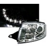 Φανάρια εμπρός led για Auti TT (1998-2005) - chrome , με λάμπες (Η1) - σετ 2τμχ.