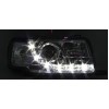 Φανάρια εμπρός led για Audi 80 (1991-1994) - chrome , με λάμπες (Η1) - σετ 2τμχ.