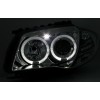 Φανάρια εμπρός angel eyes για BMW E87/Ε81 (2004-2011) - chrome , με λάμπες (Η1) - σετ 2τμχ.