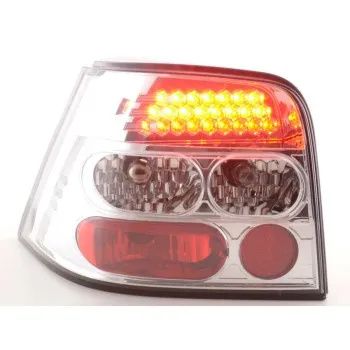 Πίσω φανάρια led Vw Golf IV - χρωμίου - σετ 2τμχ.