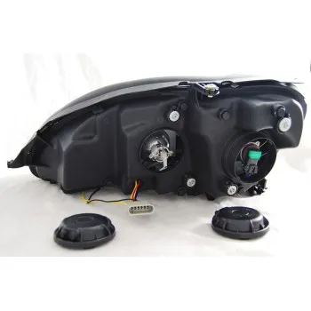 Φανάρια εμπρός Mercedes S-Class (1998-2005) led lightbar design, με λάμπες (Η1) - σετ 2τμχ.