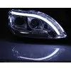 Φανάρια εμπρός Mercedes S-Class (1998-2005) led lightbar design, με λάμπες (Η1) - σετ 2τμχ.