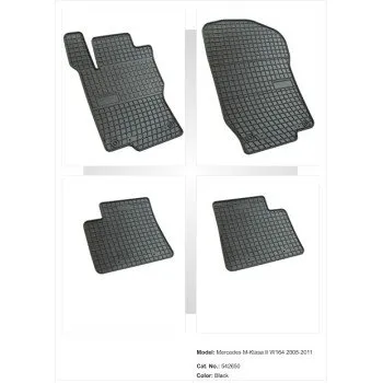 Λαστιχένια πατάκια MERCEDES ML W164 (2005-2011) / GL X164 (2006-2012) - 4τμχ.