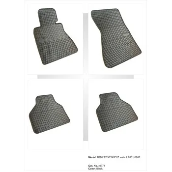 Λαστιχένια πατάκια BMW σειρά 7 E65 / E66 / E67 (2001-2008) - 4τμχ.