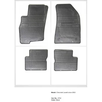 Λαστιχένια πατάκια CHEVROLET Lacetti / Nubira (2004-2010) / DAEWOO Nubira (1999-2005) - 4τμχ.
