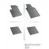Λαστιχένια πατάκια FIAT 500 / 500C (2007+) / Panda (2003-2012) / FORD Ka (2008-2016) - 4τμχ.