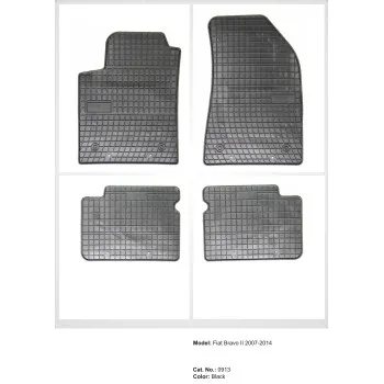 Λαστιχένια πατάκια ALFA ROMEO Giulietta (2010-2020) / FIAT Stilo (2002-2008) / Bravo (2007-2014) / LANCIA Delta (2008-2014)