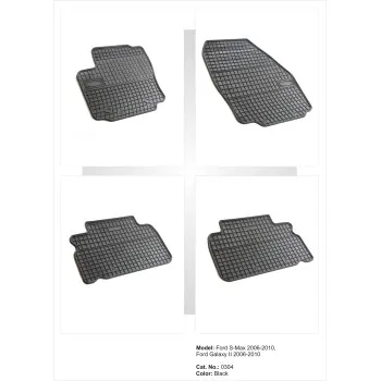 Λαστιχένια πατάκια FORD Galaxy II / S-Max (2006-2010) - 4τμχ.