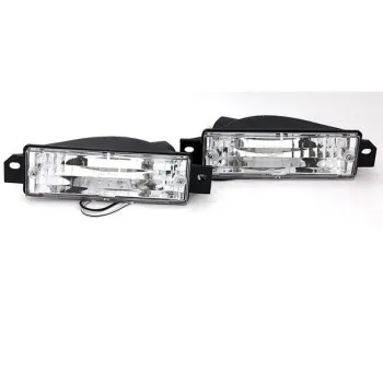 Φλας προφυλακτήρα BMW E30 (1983-1990) limousine / touring / coupe / cabrio - χρωμίου - σετ 2τμχ.