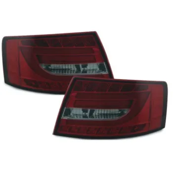 Πίσω φανάρια led Audi A6 4F sedan (2004-2008) - lightbar design με φιμέ φλας - σετ 2τμχ.