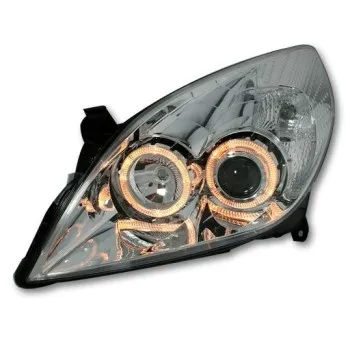 Φανάρια εμπρός Opel Vectra C (2005-2009) angel eyes - chrome , χωρίς λάμπες (Η7) - σετ 2τμχ.