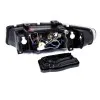 Φανάρια εμπρός Seat Leon /Toledo (1999-2004) angel eyes - μαύρα , χωρίς λάμπες (Η7) - σετ 2τμχ.