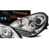 Φανάρια εμπρός Porsche Cayenne (2003-2007) led - chrome , με λάμπες (Η1) - σετ 2τμχ.