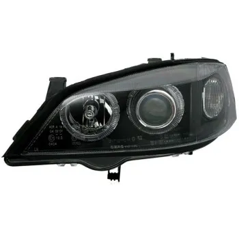 Φανάρια εμπρός Opel Astra G (1998-2004) angel eyes - μαύρα , χωρίς λάμπες (Η7) - σετ 2τμχ.