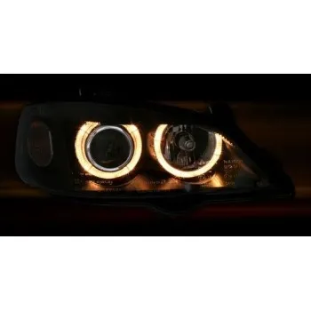 Φανάρια εμπρός Opel Astra G (1998-2004) angel eyes - chrome , χωρίς λάμπες (Η7) - σετ 2τμχ.