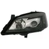 Φανάρια εμπρός Opel Astra G (1998-2004) - μαύρα , χωρίς λάμπες (Η7) - σετ 2τμχ.