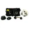 Φανάρια εμπρός Vw Passat 3Β/B5 (1997-2000) angel eyes - μαύρα , χωρίς λάμπες (Η7) - σετ 2τμχ.