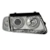 Φανάρια εμπρός Vw Passat 3Β/B5 (1997-2000) angel eyes - chrome , χωρίς λάμπες (Η7) - σετ 2τμχ.