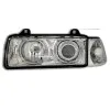 Φανάρια εμπρός BMW E36 (1991-2000) 4d sedan angel eyes - chrome , χωρίς λάμπες (Η7) - σετ 2τμχ.