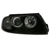 Φανάρια εμπρός Vw Passat B5.5 (2001-2005) angel eyes - μαύρα , χωρίς λάμπες (Η7) - σετ 2τμχ.