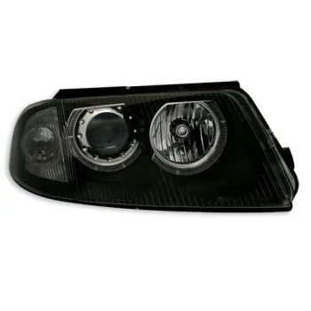 Φανάρια εμπρός Vw Passat B5.5 (2001-2005) angel eyes - μαύρα , χωρίς λάμπες (Η7) - σετ 2τμχ.