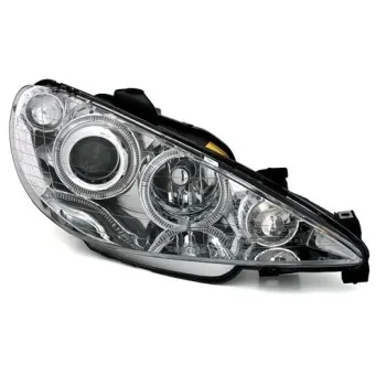 Φανάρια εμπρός Peugeot 206 angel eyes, χωρίς λάμπες (Η7) - σετ 2τμχ.
