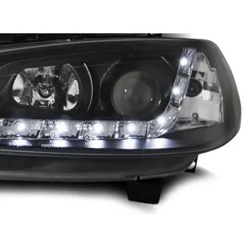 Φανάρια εμπρός Renault Megane (2002-2005) led , με λάμπες (Η1) - σετ 2τμχ.