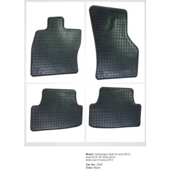 Λαστιχένια πατάκια AUDI A3 8V Hatchback (2013-2020) / Seat Leon 5F1 (2012-2021) / Vw Golf VII (2012-2021) / Golf VIII (2019+) hatchback - 4τμχ.