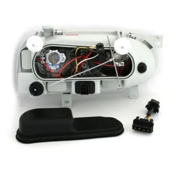 Φανάρια εμπρός Vw Golf 3 R32 design angel eyes - chrome , χωρίς λάμπες (Η 7 ) - σετ 2τμχ.