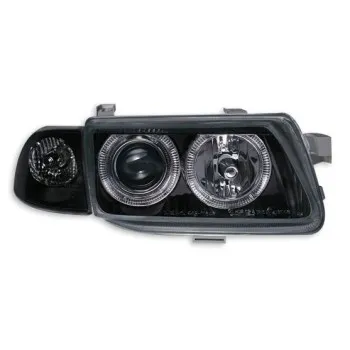 Φανάρια εμπρός Opel Astra F (1991-1999) angel eyes - μαύρα , χωρίς λάμπες (Η 1 ) - σετ 2τμχ.