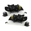 Φανάρια εμπρός BMW X5 (1999-2003) - μαύρα με led φλας , χωρίς λάμπες (Η7) - σετ 2τμχ.