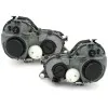 Φανάρια εμπρός Mercedes CLK W208 (1997-2002) , μαύρα , χωρίς λάμπες (Η7) - σετ 2τμχ.