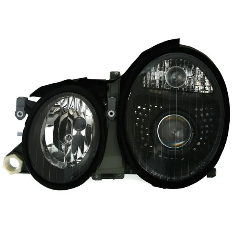 Φανάρια εμπρός Mercedes CLK W208 (1997-2002) , μαύρα , χωρίς λάμπες (Η7) - σετ 2τμχ.