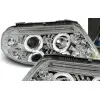 Φανάρια εμπρός Vw Passat B5.5 (2001-2005) angel eyes - χρωμίου , χωρίς λάμπες (Η7) - σετ 2τμχ.