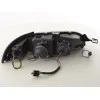 Φανάρια εμπρός Fiat Punto (1993-1999) angel eyes - μαύρα , με λάμπες (Η1) - σετ 2τμχ.