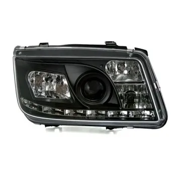 Φανάρια εμπρός Vw Bora - black , με λάμπες (Η1) led - σετ 2τμχ.
