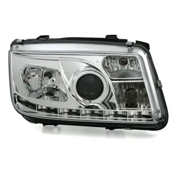 Φανάρια εμπρός Vw Bora - χρωμίου , με λάμπες (Η1) led - σετ 2τμχ.