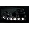 Φανάρια εμπρός Vw Bora - χρωμίου , με λάμπες (Η1) led - σετ 2τμχ.