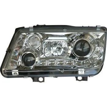 Φανάρια εμπρός Vw Bora - chrome , με λάμπες (Η1) led - σετ 2τμχ.