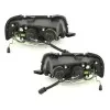 Φανάρια εμπρός Audi 80 (1991-1994) led - chrome , με λάμπες (Η1) - σετ 2τμχ.