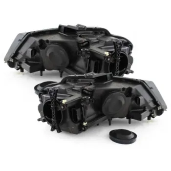 Φανάρια εμπρός Audi A3 (2008-2012) - μαύρα , χωρίς λάμπες (Η7) - σετ 2τμχ.